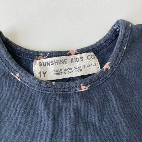 Sunshine Kids Co Celestial Stars T-Shirt Dress - Black - 1Y - Picture 2 of 7